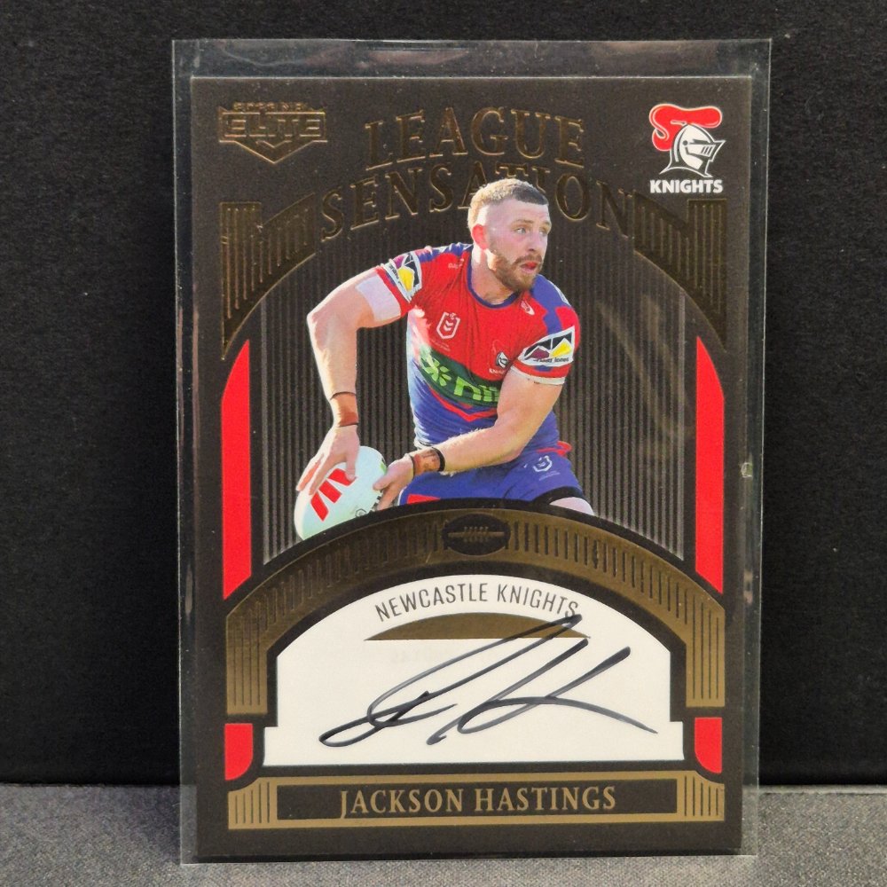 2023 NRL Traders Elite - League Sensations Black Signature - LSB09 - Jackson Hastings