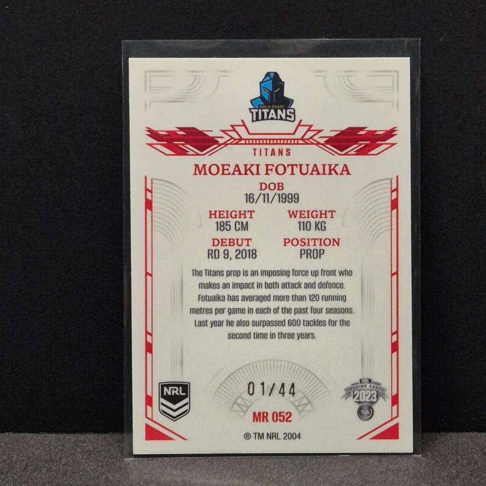 2023 NRL Elite - Mojo Ruby - MS052 - Moeaki Fotuaika #1/44