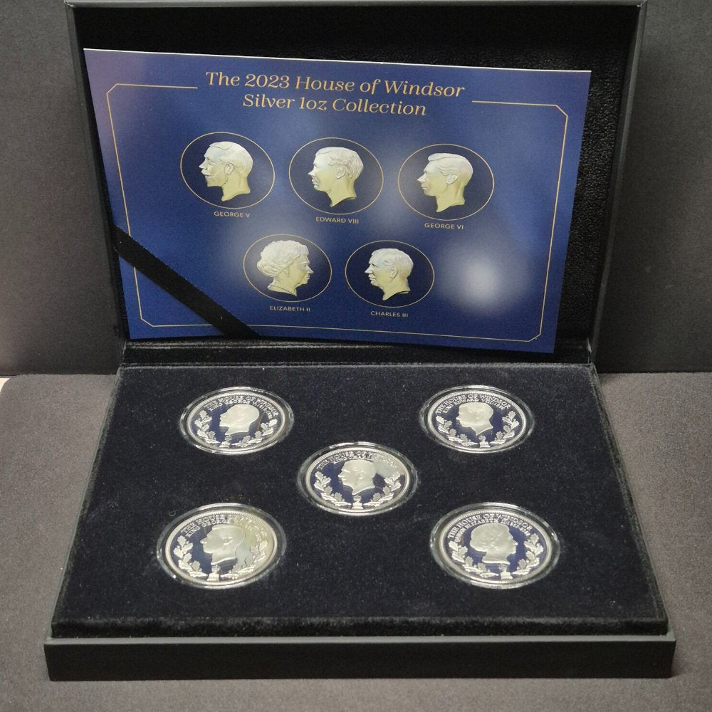 2023 UK House of Windsor Silver 1oz Five Coin Collection