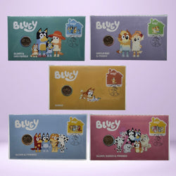 2024 $1 Bluey PNCs - various colours - Bluey & her family - Uncle Rad & Frisky - Bingo - Bluey & Friends - Bluey, Bingo & Friends