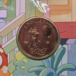 2024 $1 Bluey Impressions Limited Edition Three-Coin PNC with coloured, standard and privy mark $1 Bluey coins