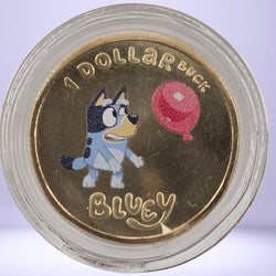 Reverse 2024 $1 Bluey Dollar Buck coloured coin