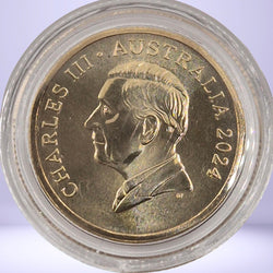 Obverse 2024 $1 Bluey Dollar Buck coloured coin
