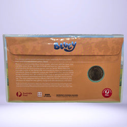 2024 $1 Impressions Bluey Coloured Single Coin PNC back cover and reverse