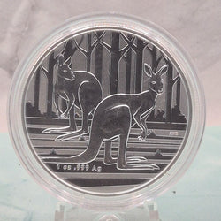 2024 1oz Brilliant Uncirculated Kangaroo by the Royal Australian Mint $ denomination Pure Silver reverse