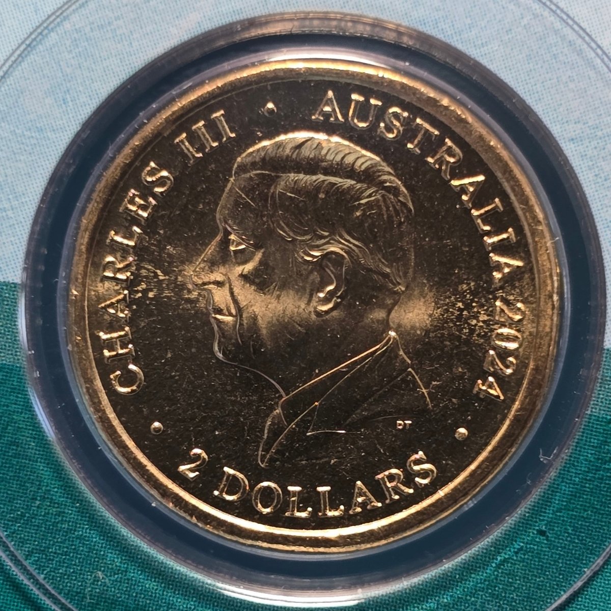 2024 Australian Paralympic Team $2 coloured uncirculated coin obverse