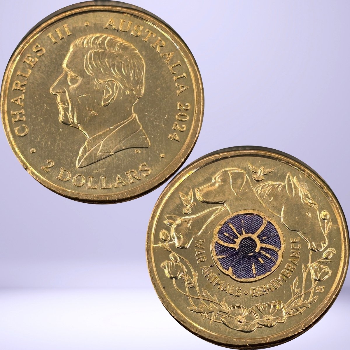 2024 $2 Remembrance Purple Poppy Uncirculated Coin