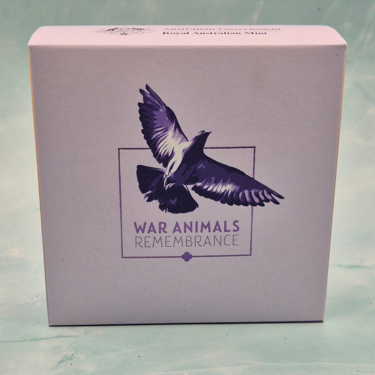 Outer packaging 2024 $2 Silver 'C' Mintmark War Animals Remembrance coin
