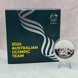 2024 $5 Australian Olympic Team 1oz Domed Silver Proof struck by the Royal Australian Mint