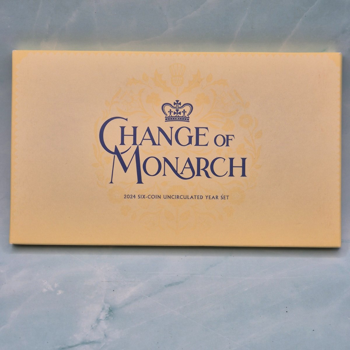 'Change of Monarch' 2024 six-coin uncirculated year set outer packaging