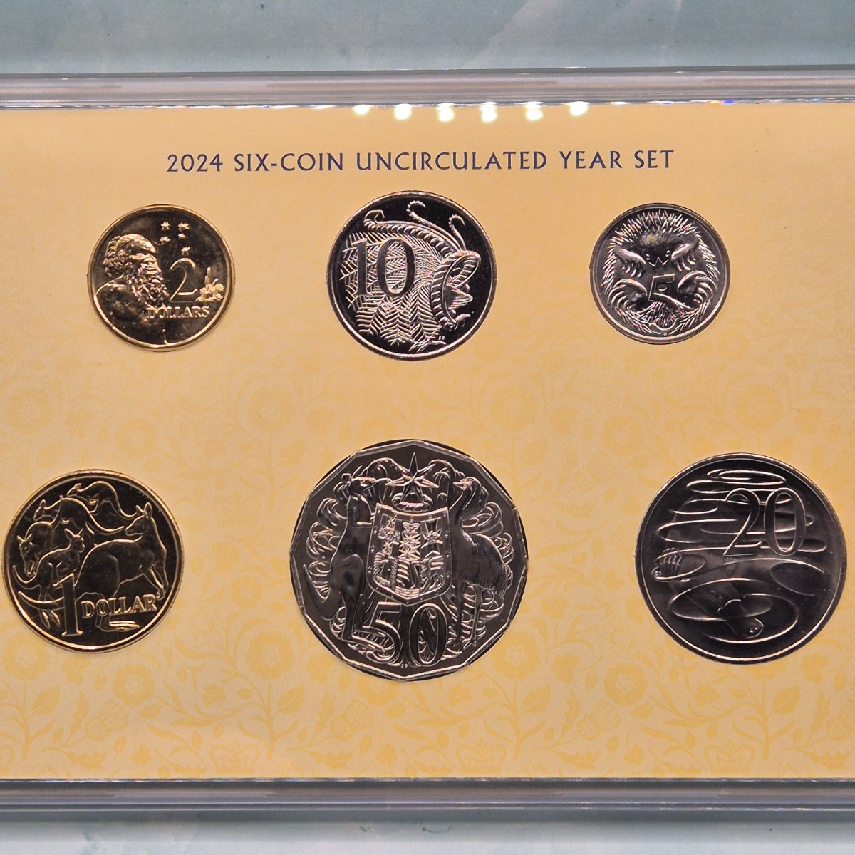 2024 Change of Monarch Six coin Australian Uncirculated Year Set - reverse