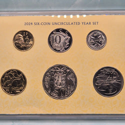 2024 Change of Monarch Six coin Australian Uncirculated Year Set - reverse