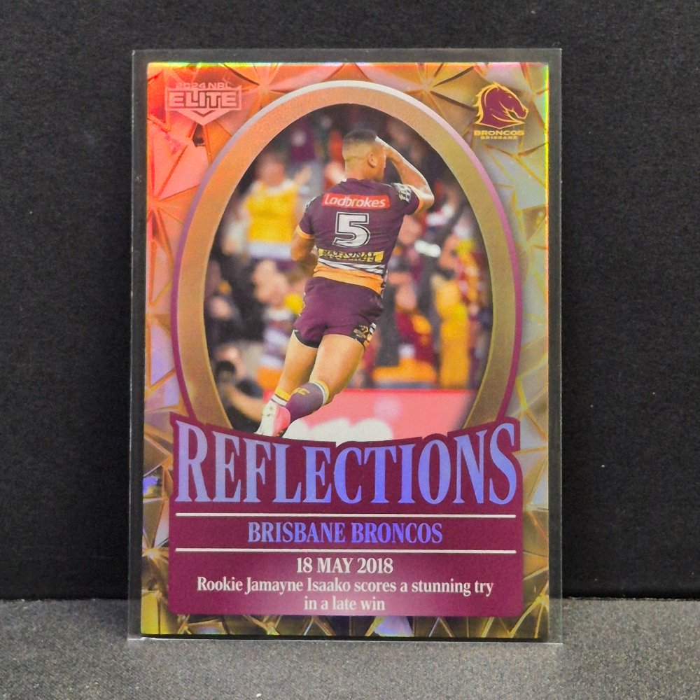 2024 NRL Traders Elite - Reflections Gold - RFG02 - Brisbane Broncos
