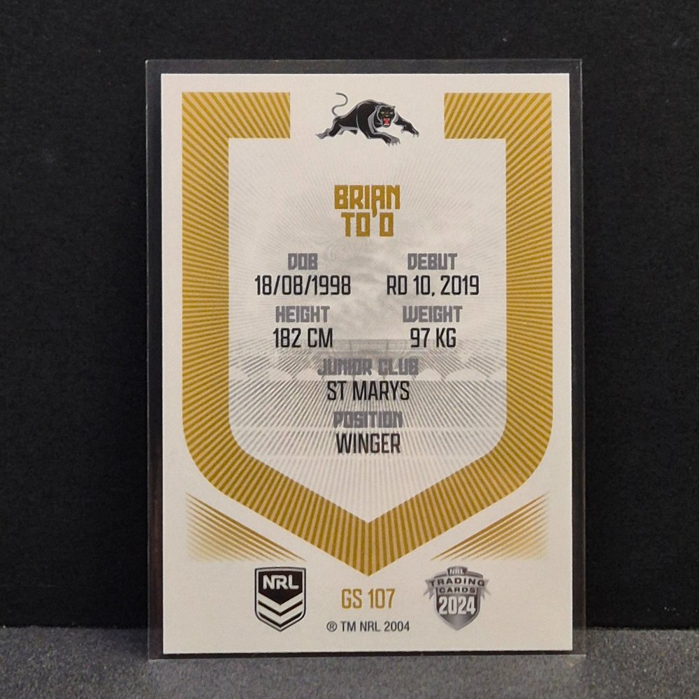 2024 NRL Revolution - Gold Specials - GS107 - Brian To'o