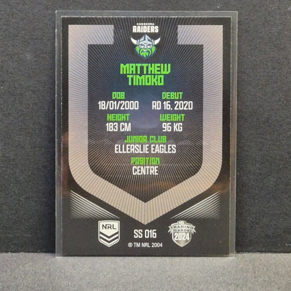2024 NRL Revolution - Silver Specials - SS016 - Matthew Timoko