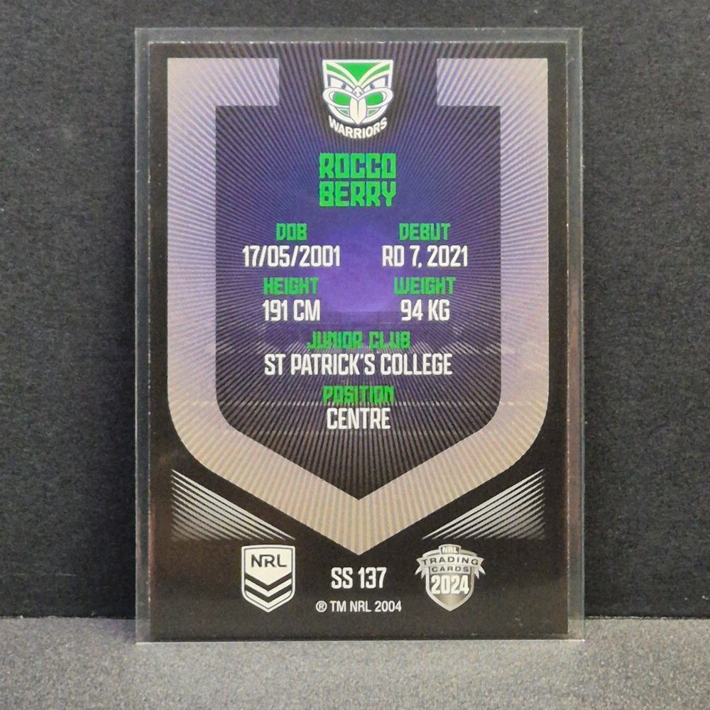 2024 NRL Revolution - Silver Specials - SS137 - Rocco Berry