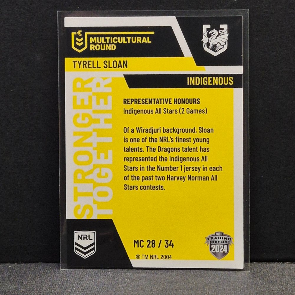 2024 NRL Traders - Multicultural Round - MC28 - Tyrell Sloan