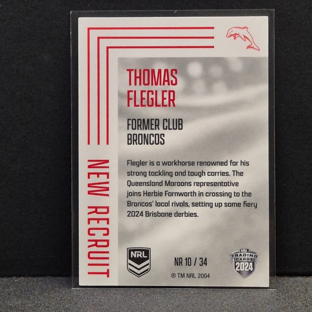 2024 NRL Traders Elite - New Recruit - NR10 - Thomas Flegler