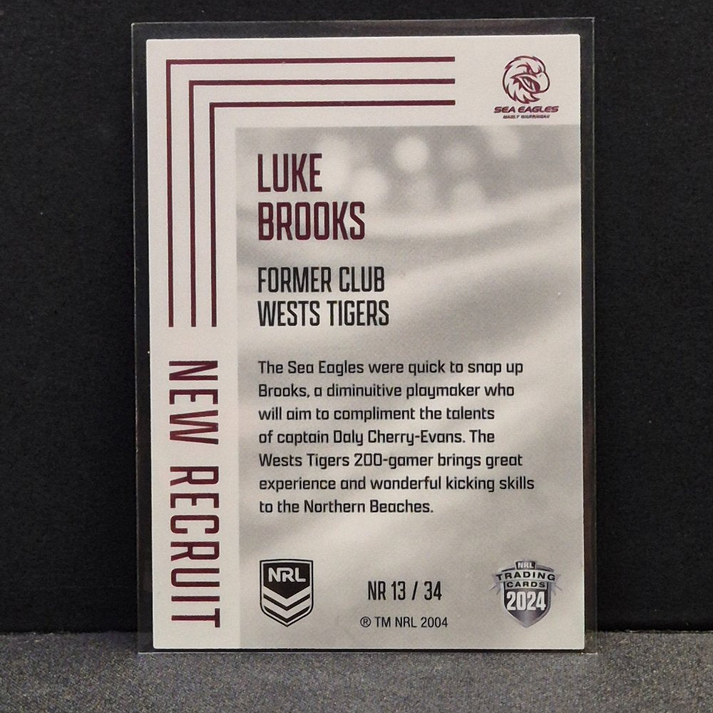 2024 NRL Traders Elite - New Recruit - NR13 - Luke Brooks