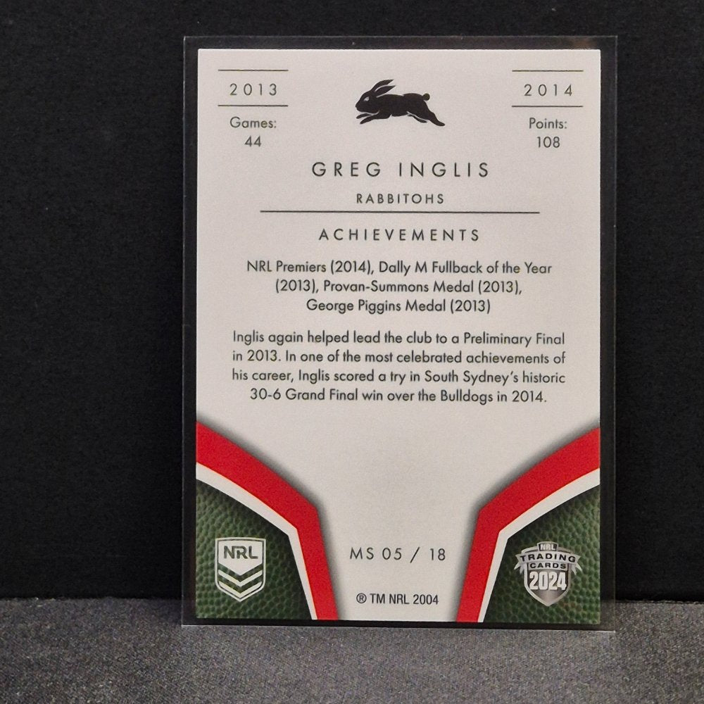 2024 NRL Traders Elite - Master Series - MS05 - Greg Inglis - Rabbitohs