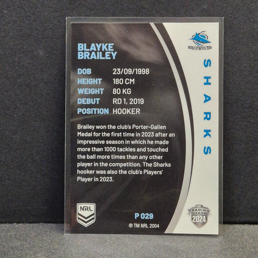 2024 NRL Traders Elite - Silver Specials - P029 - Blayke Brailey