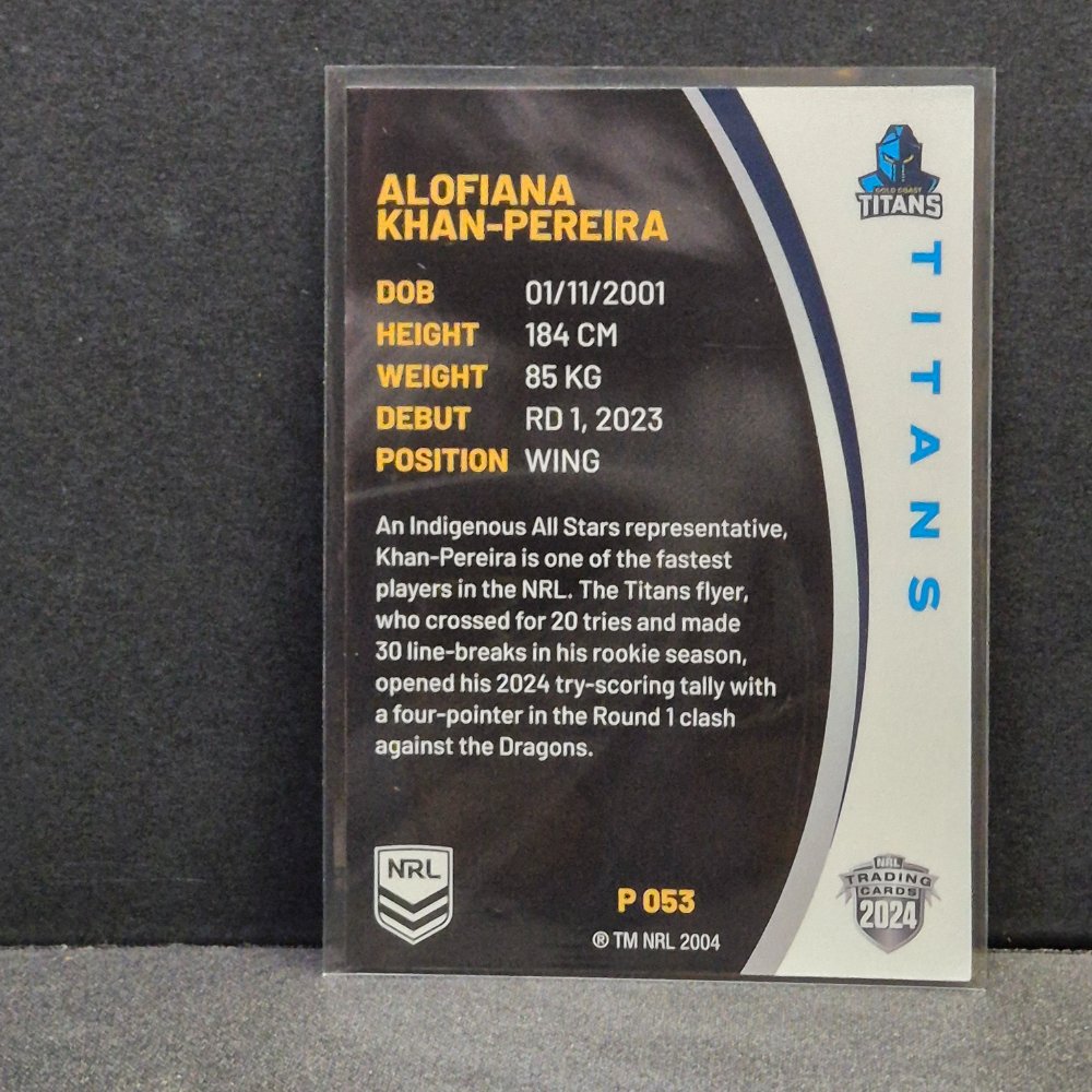 2024 NRL Traders Elite - Silver Specials - P053 - Alofiana Khan-Pereira