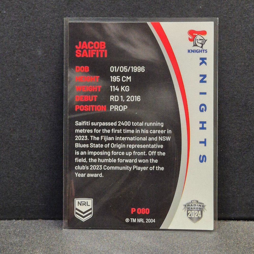 2024 NRL Traders Elite - Silver Specials - P080 - Jacob Saifiti