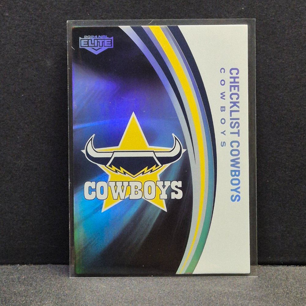 2024 NRL Traders Elite - Silver Specials - P082 - Cowboys Checklist