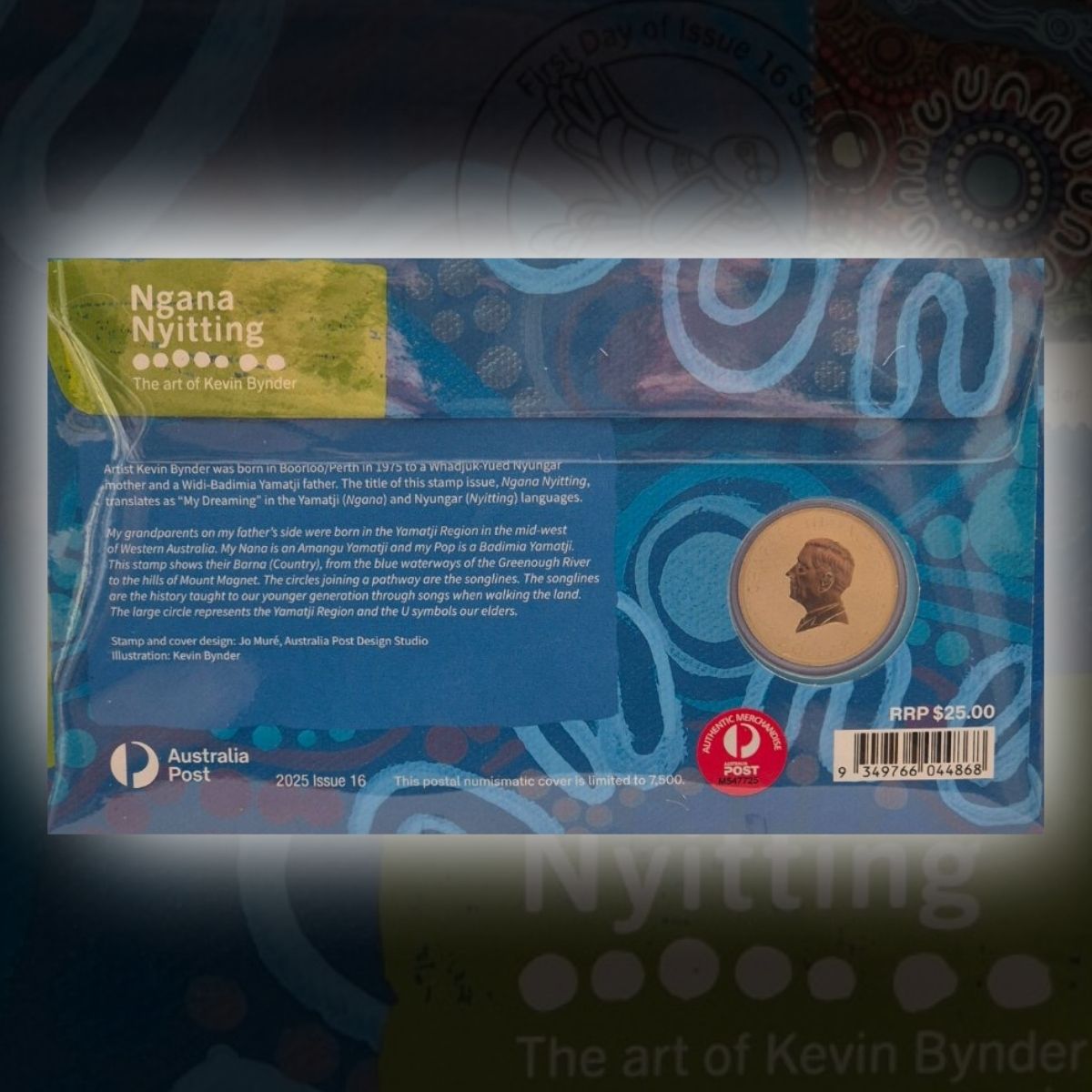 2025 $1 Perth Mint Ngana Nyitting Blue River PNC
