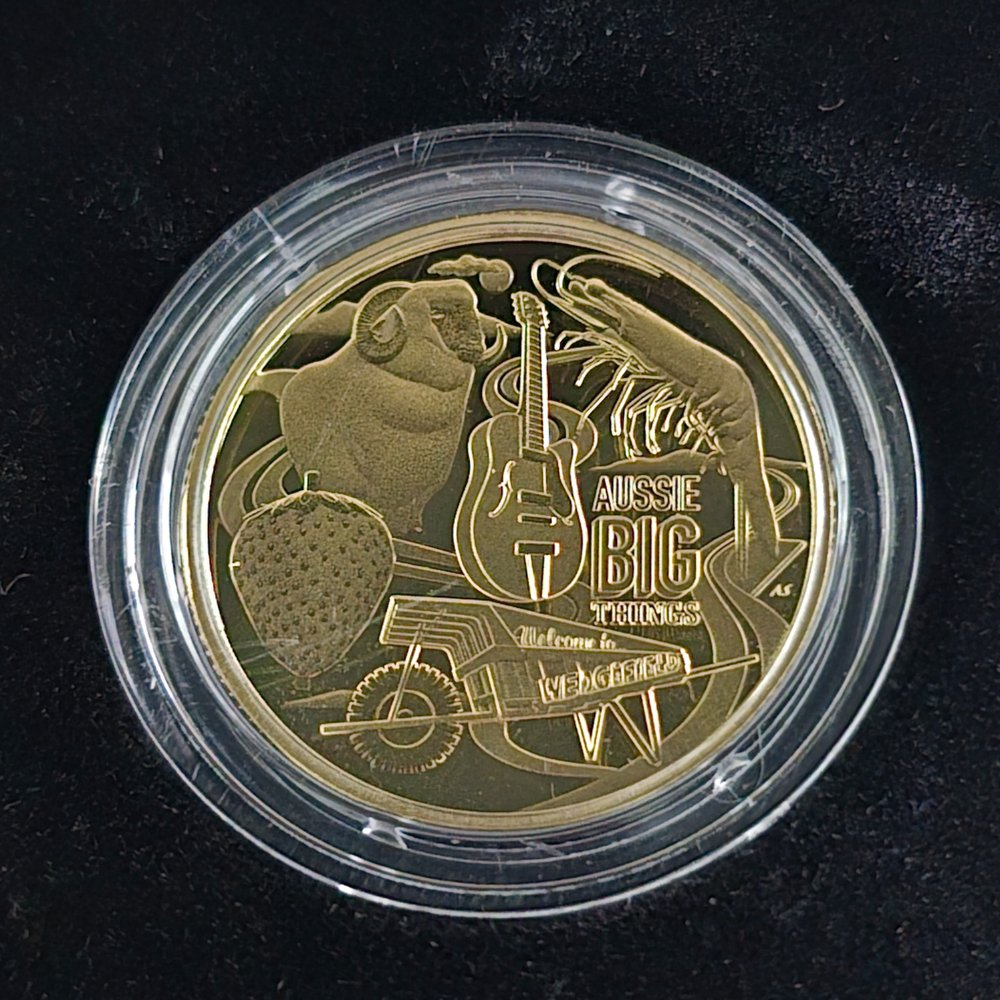 2025 $1 Aussie Big Things 2 AlBr Two Coin Proof Set reverse of one of the Proof coins
