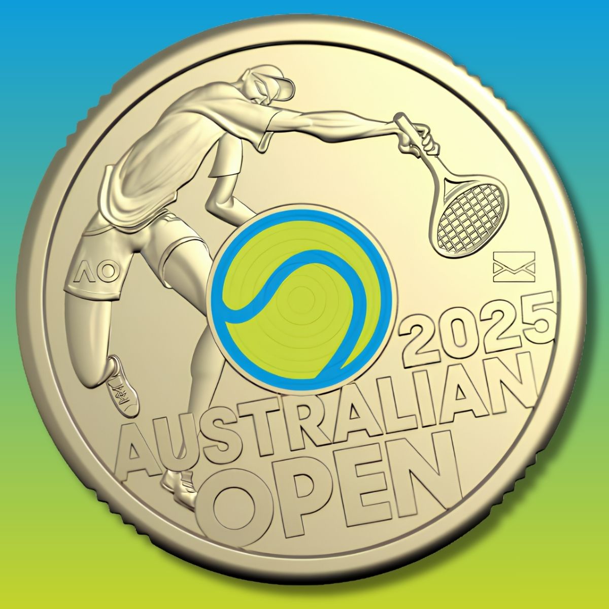 2025 $2 Australian Open Men's Impressions PNC