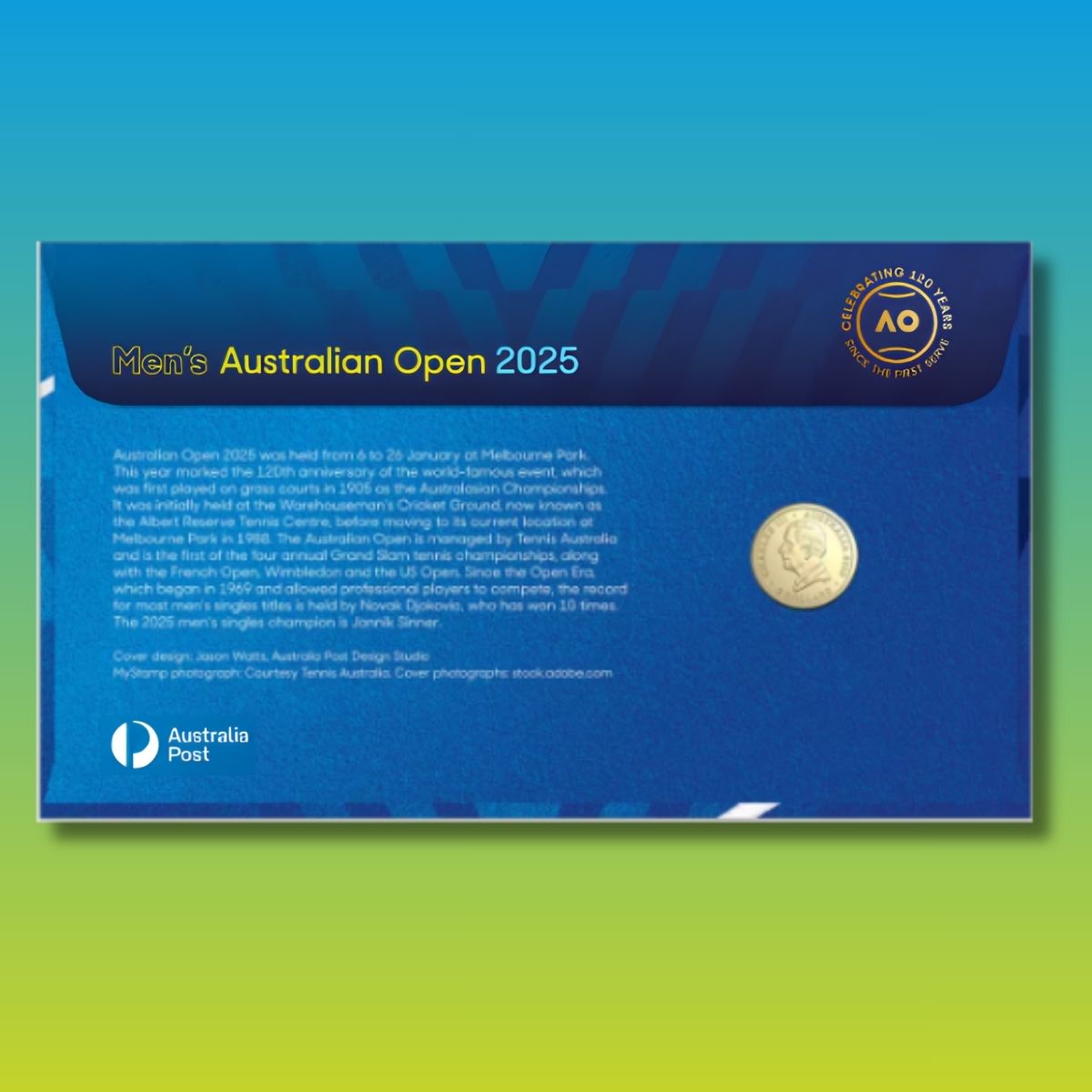 2025 $2 Australian Open Men's Impressions PNC