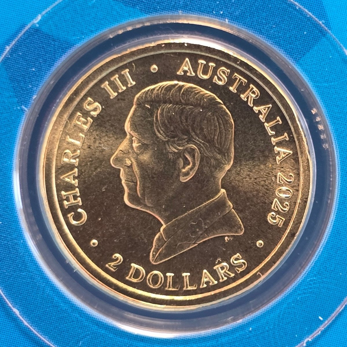 2025 $2 Australian Open Women's Privy Mark Coin with King Charles III effigy - obverse