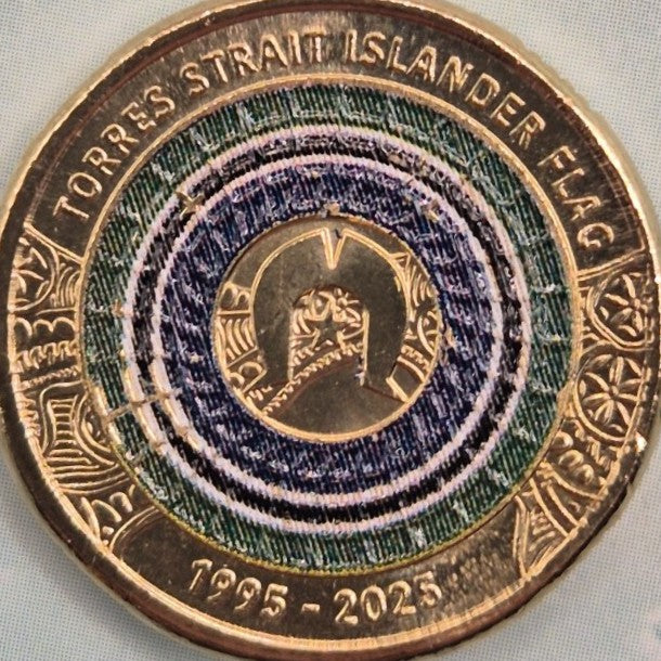2025 $2 30th Anniversary of the Torres Strait Islander Flag coin reverse