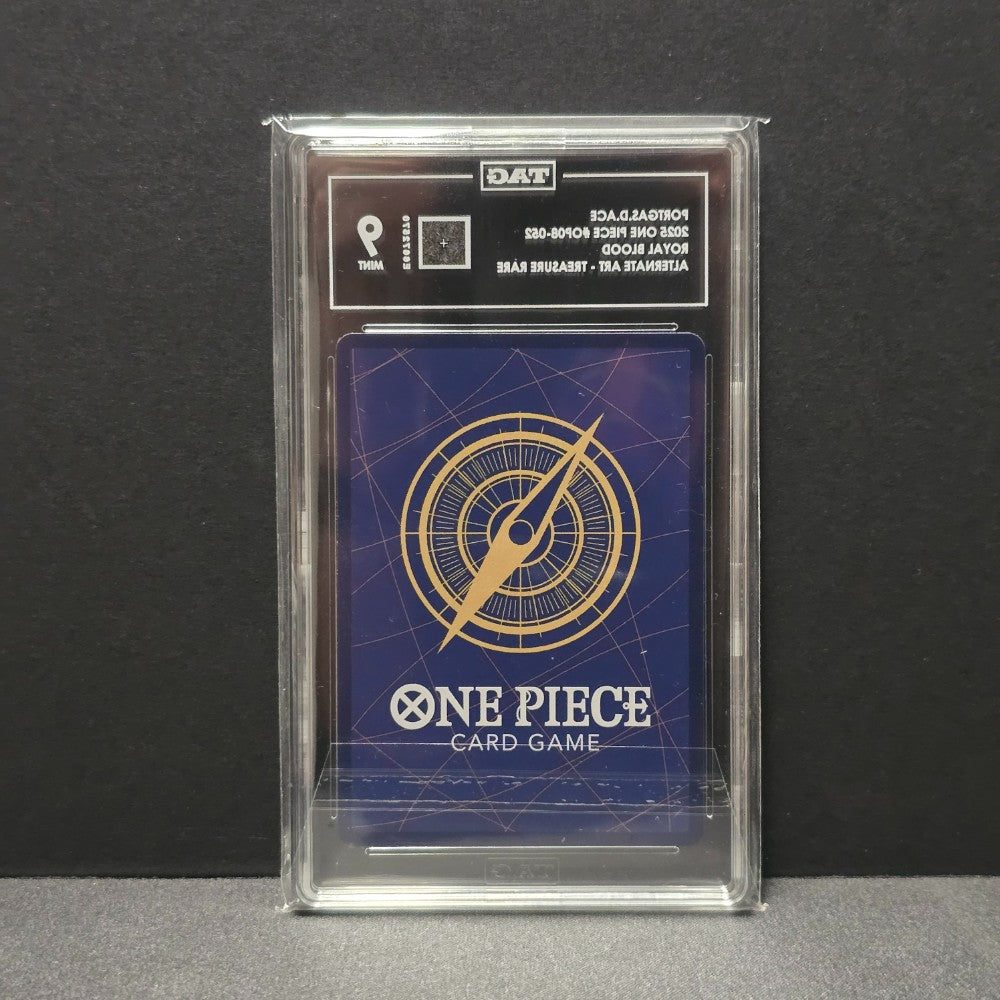 2025 One Piece - Portgas D. Ace - Treasure Rare Alternate Art - OP08-052 - TAG Mint 9