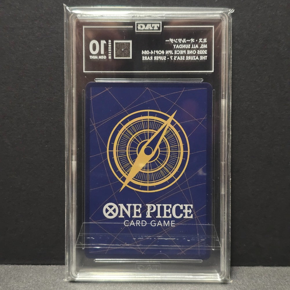2025 One Piece - Ms. All Sunday - Super Rare - Japanese OP14-084 — TAG Gem Mint 10