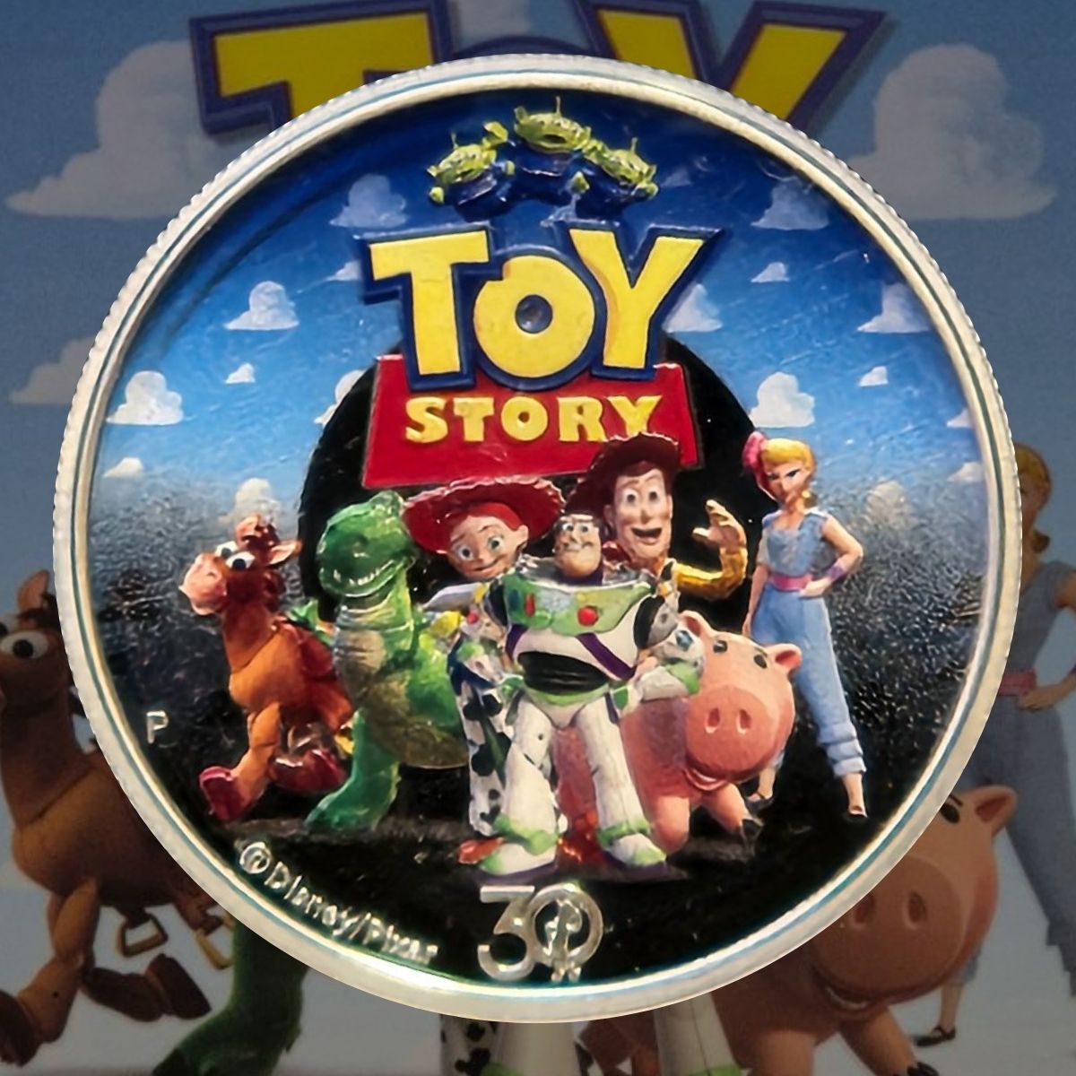 2025 Disney Pixar 30 Years of Toy Story 1/2oz Coloured Silver Proof