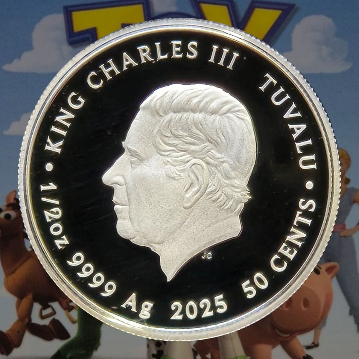 2025 Disney Pixar 30 Years of Toy Story 1/2oz Silver Proof Coloured Coin