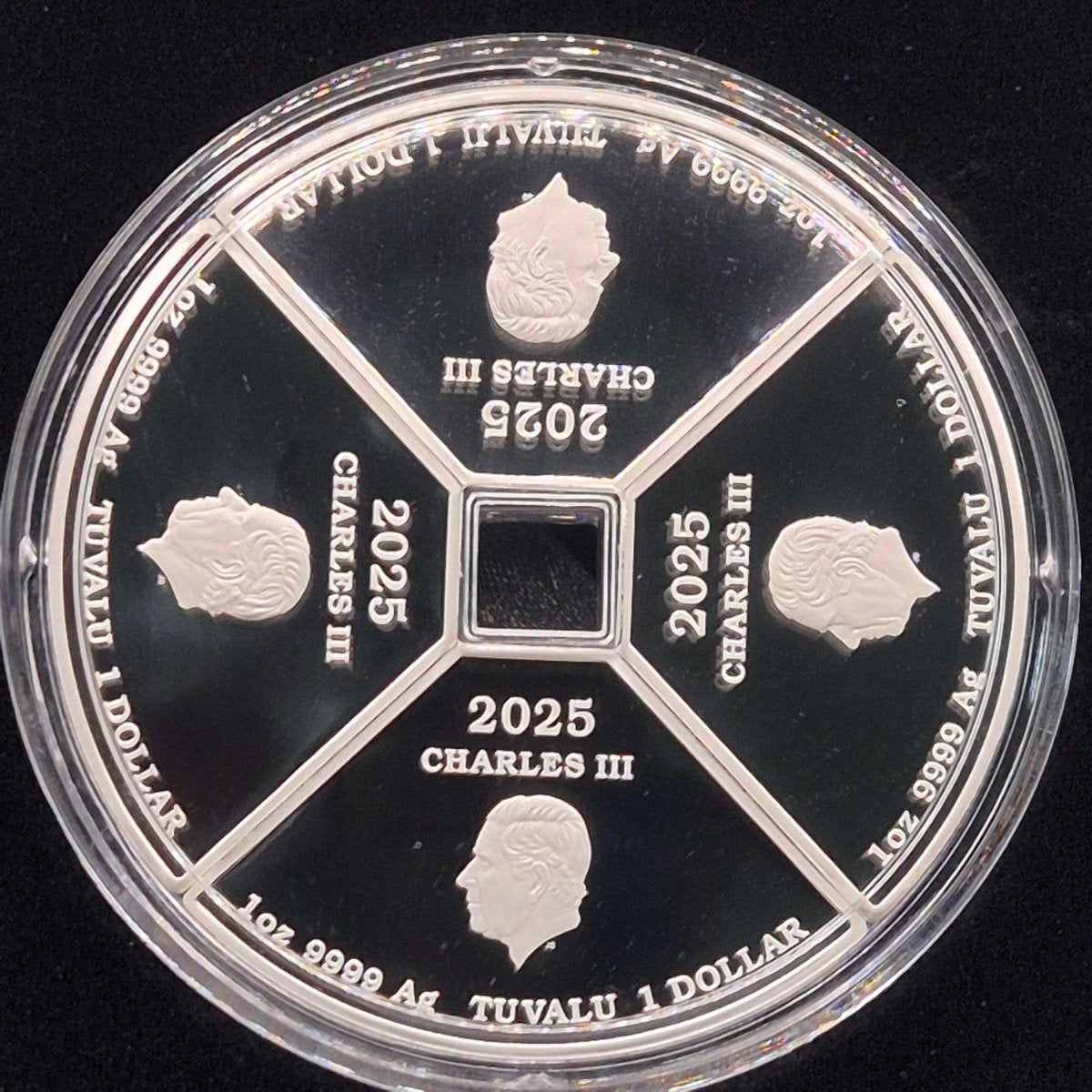 2025 Perth Mint 4x one ounce Year of the Snake coloured coins obverse