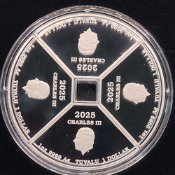 2025 Perth Mint 4x one ounce Year of the Snake coloured coins obverse