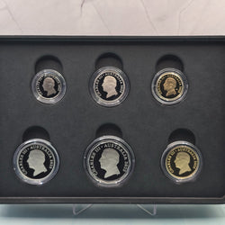 2025 50 Years of the Australian Honours System Six Coin Proof Set by the Royal Australian Mint obverse of coins