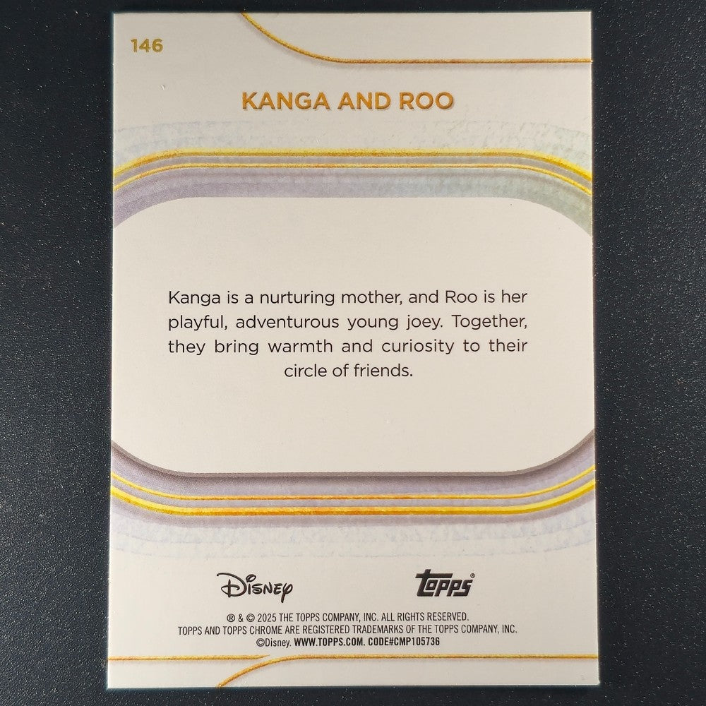2025 Topps® Chrome Disney Base Card Kanga & Roo [Winnie the Pooh] #146