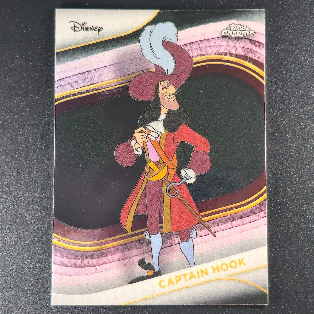 2025 Topps® Chrome Disney Base Card Captain Hook #160