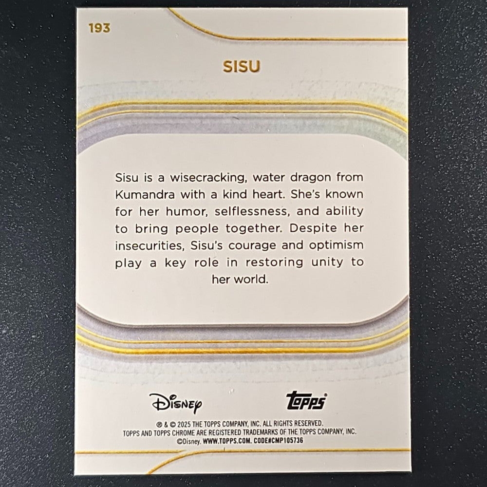 2025 Topps® Chrome Disney Base Card Sisu [Raya and the Last Dragon] #193