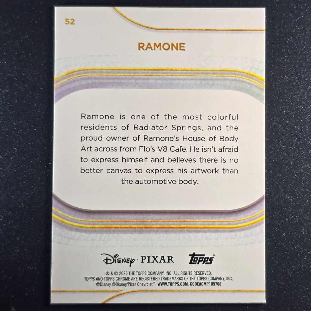 2025 Topps® Chrome Disney Base Card Ramone [Cars] #52