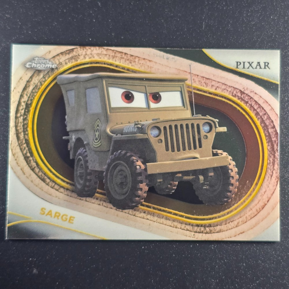 2025 Topps® Chrome Disney Base Card Sarge [Cars] #55