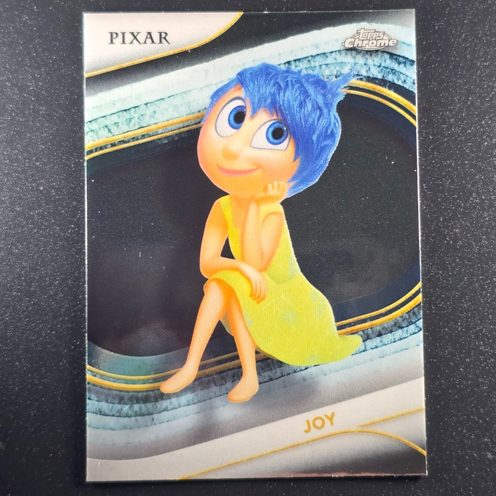 2025 Topps® Chrome Disney Base Card Joy [Inside Out] #81