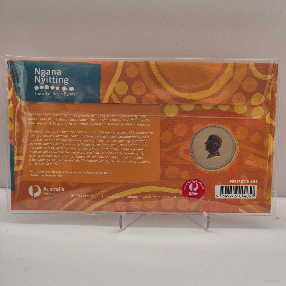 2025 $1 Perth Mint Ngana Nyitting Green Emu PNC