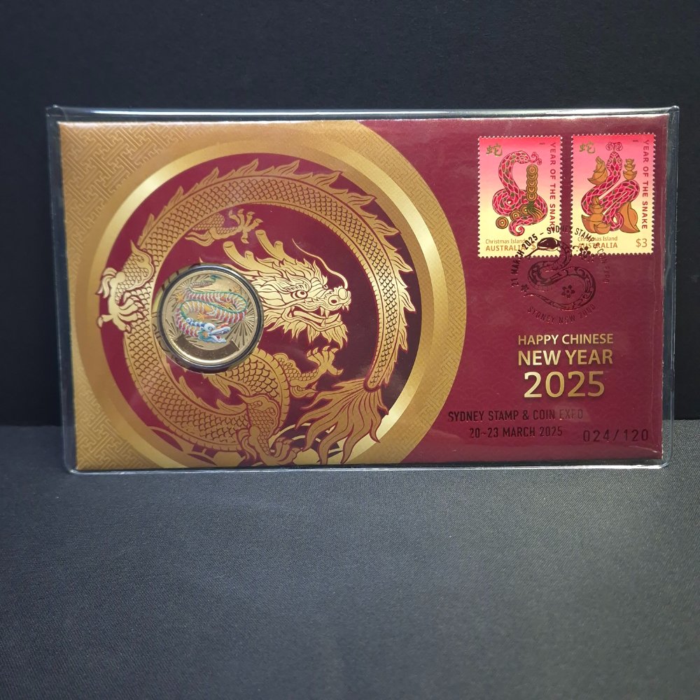 2025 $1 Perth Mint Happy Chinese New Year – Sydney Stamp & Coin Expo PNC