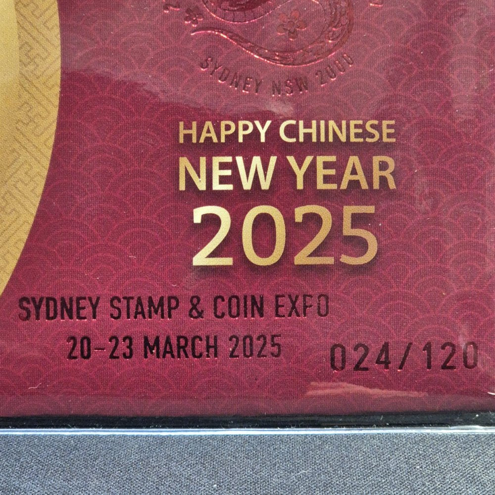 2025 $1 Perth Mint Happy Chinese New Year – Sydney Stamp & Coin Expo PNC